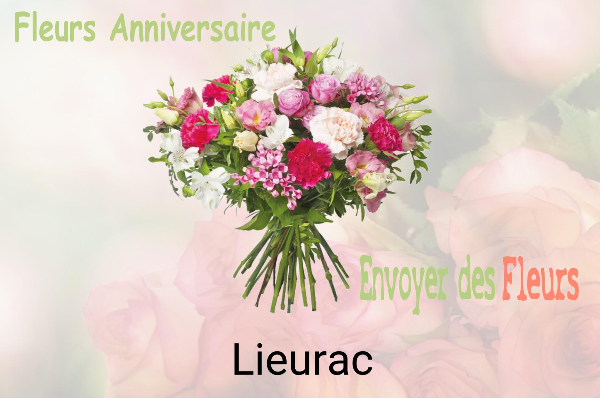 Bouquet de fleurs d’anniversaire livré à Lieurac