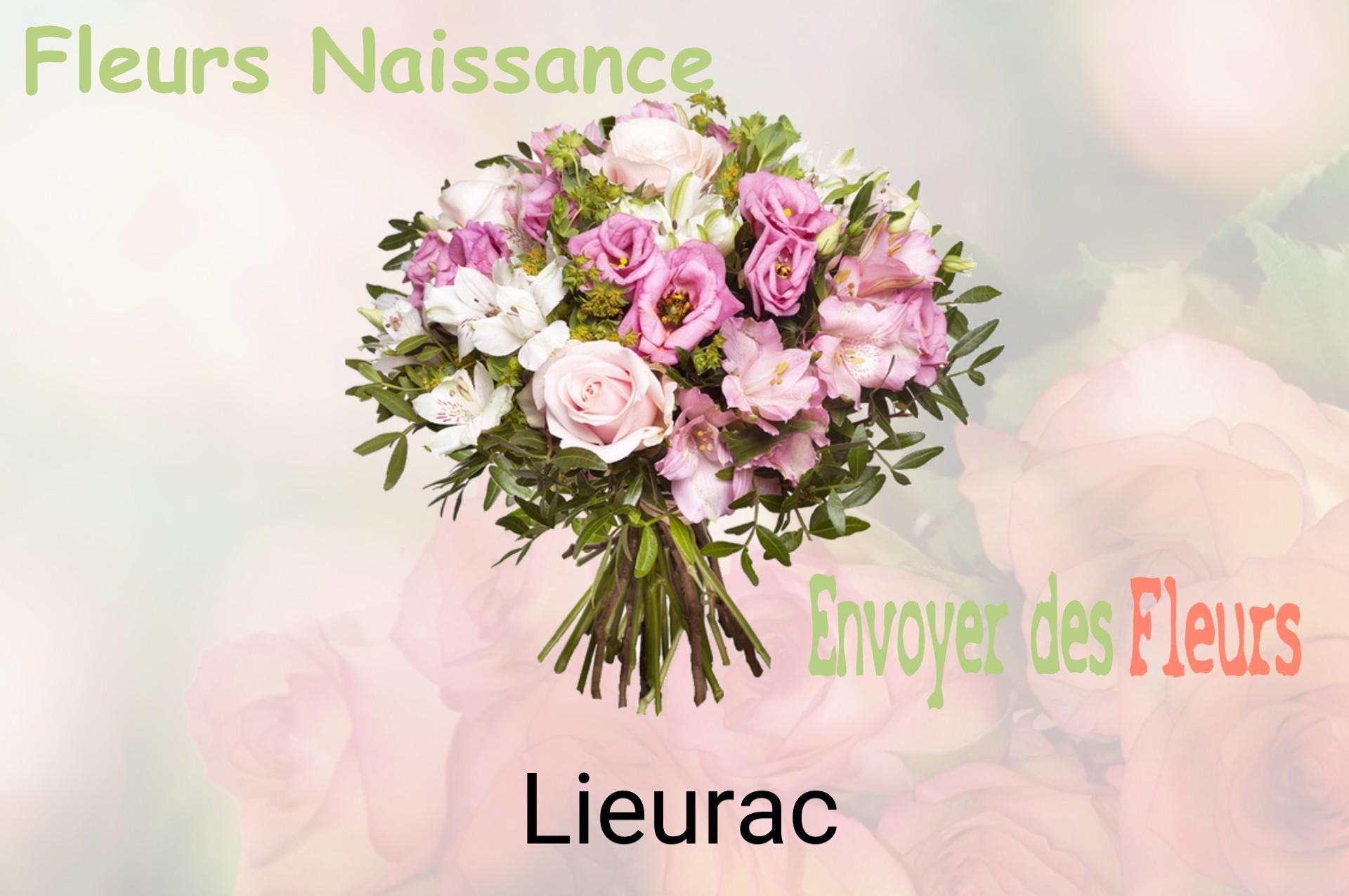 Bouquet de fleurs de naissance livré à Lieurac